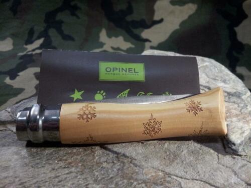 Складной нож Opinel №7 Nature Snow, сталь Sandvik 12C27, рукоять самшит, гравировка снежинки, 001553 от Ножиков