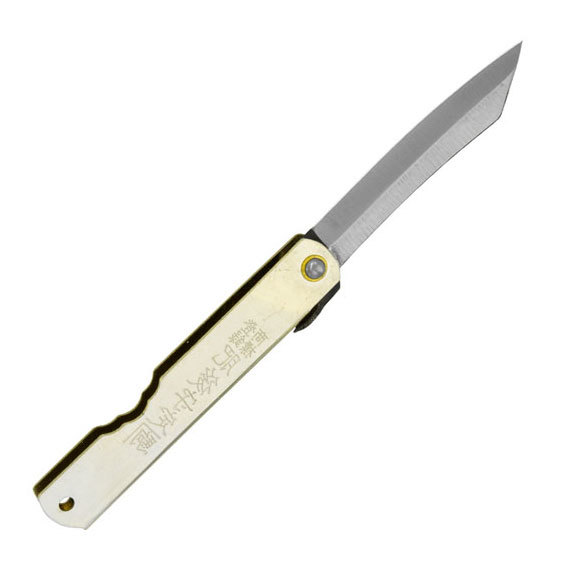 Нож складной Higonokami, сталь высокоуглеродистая AoGami, рукоять нержавеющая сталь от Ножиков