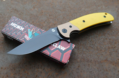 Фото Складной нож Steelclaw Резервист, сталь D2, рукоять G10, желтый