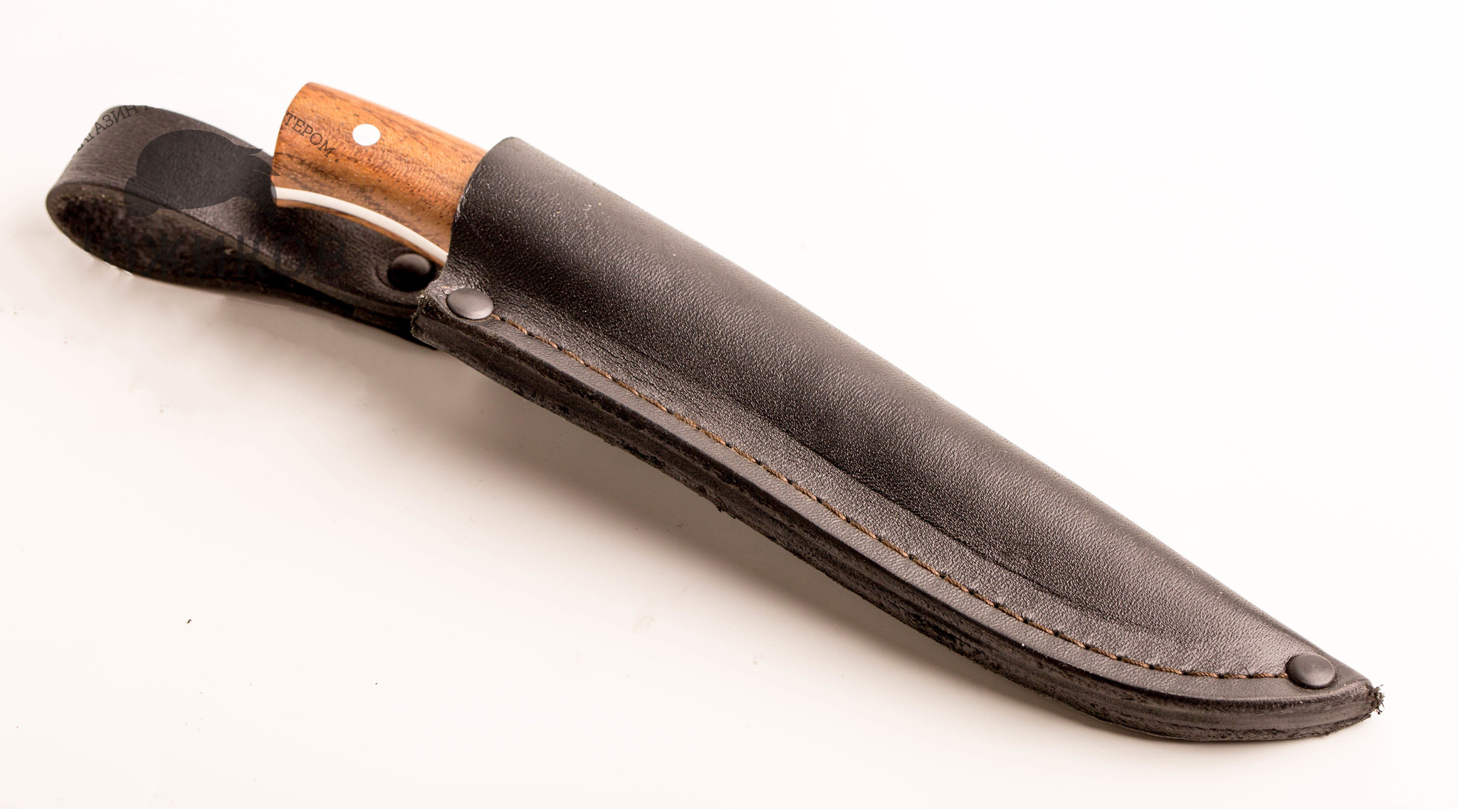 Нож цельнометаллический МТ-52, орех, кованая сталь 95х18 - фото 5