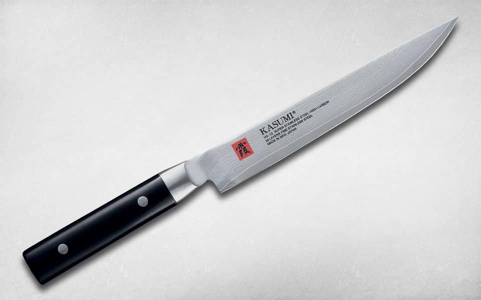 Нож кухонный разделочный 200 мм Kasumi 84020, сталь VG-10, рукоять дерево