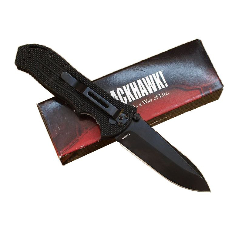 фото Нож складной mod blackhawk point man, сталь aus-8, рукоять стеклотекстолит g-10, 420j2
