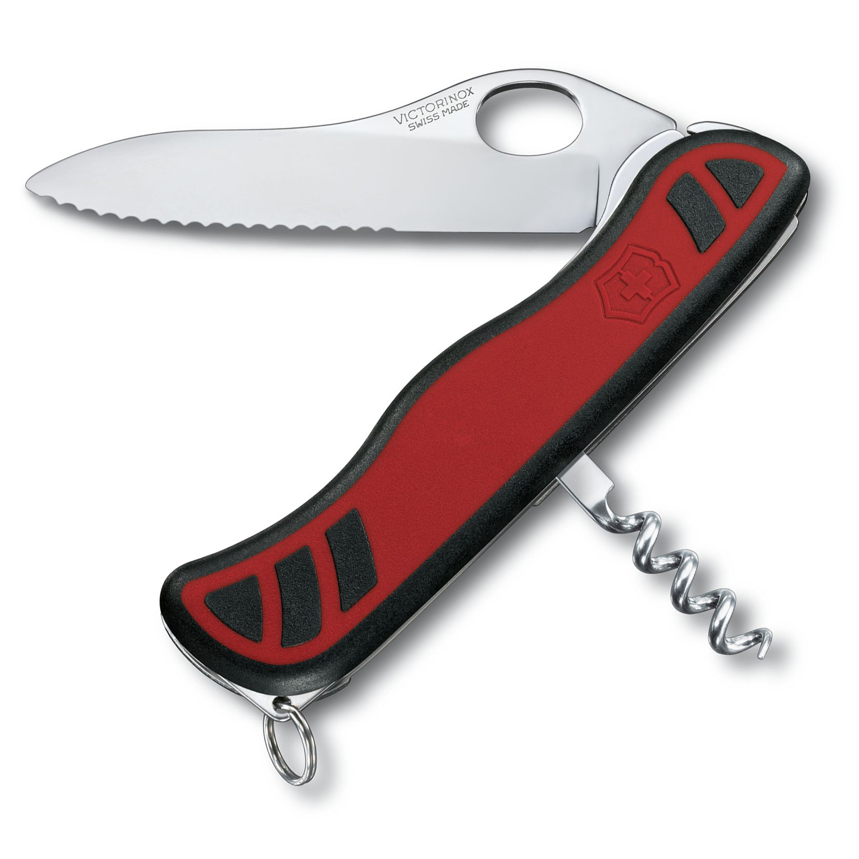 Нож перочинный Victorinox Sentinel One Hand, сталь X50CrMoV15, рукоять нейлон, красно-черный от Ножиков