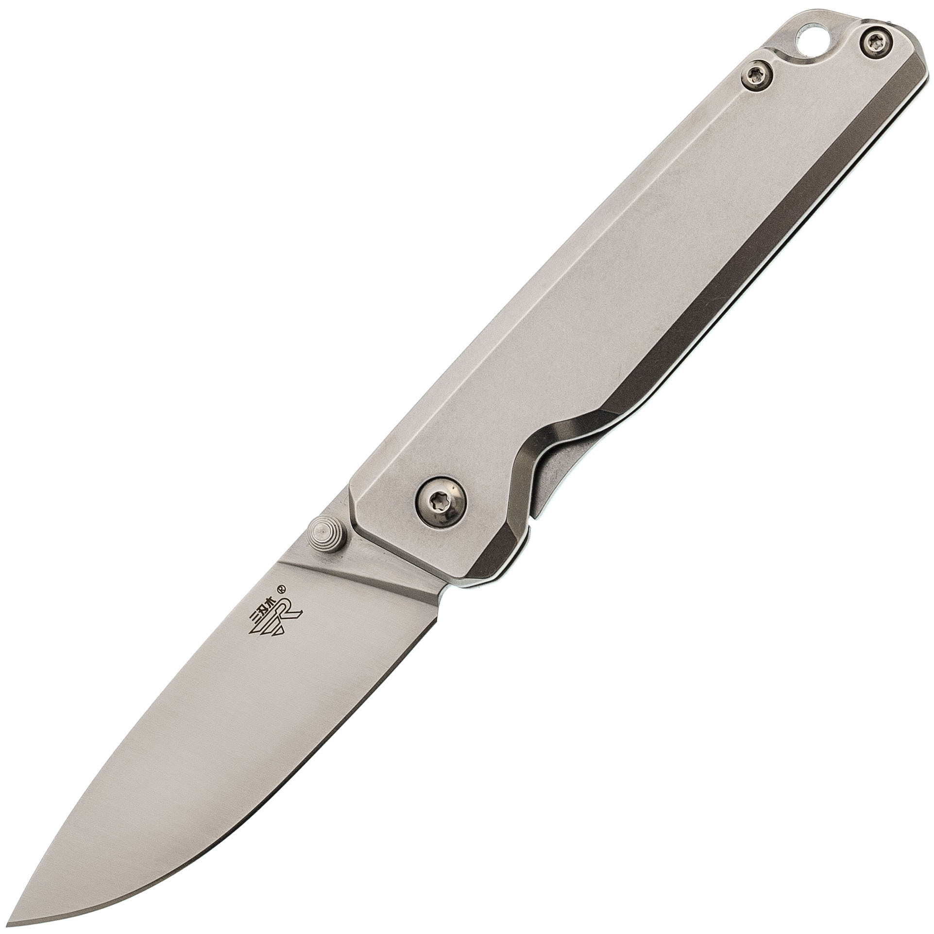 Складной нож Sanrenmu 7096LUC-SC, сталь 12C27, рукоять сталь складной нож sanrenmu 7073lux si