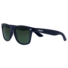 Фото Очки солнцезащитные ZIPPO, унисекс, синие, оправа из поликарбоната, зеленые линзы