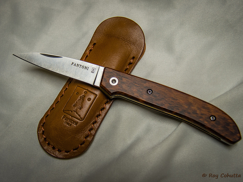 Нож складной Dweller, Snake Wood Handle, Massimo Fantoni Design