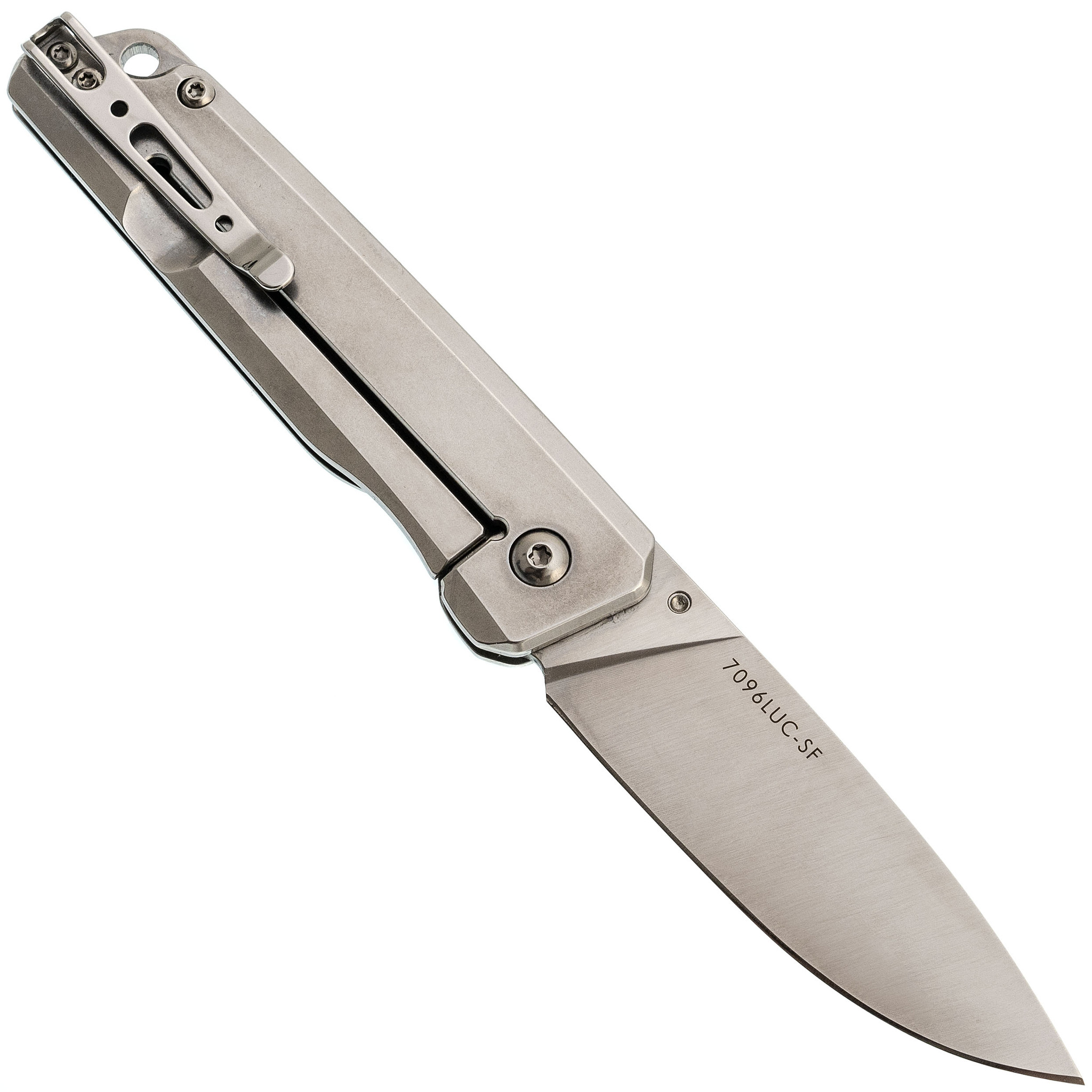 Складной нож Sanrenmu 7096LUC-SC, сталь 12C27, рукоять сталь - фото 3