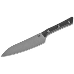 Фото Нож кухонный универсальный Microtech Utility Knife, сталь M390MK, рукоять G10, черный