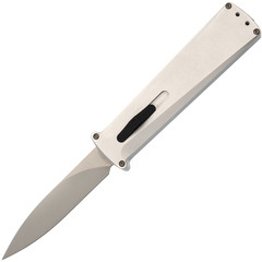 Фото Автоматический нож Daggerr Кощей Slim, сталь D2, рукоять алюминий, белый