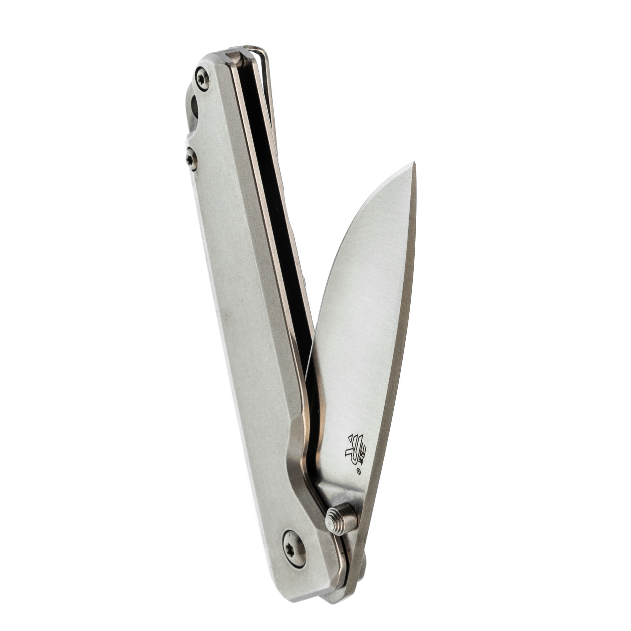 Складной нож Sanrenmu 7096LUC-SC, сталь 12C27, рукоять сталь - фото 5