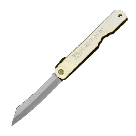 Нож складной Higonokami, сталь высокоуглеродистая AoGami, рукоять нержавеющая сталь
