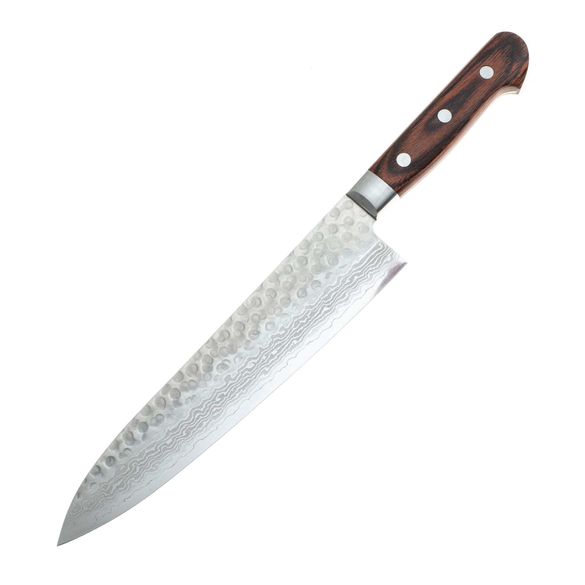 Нож Шефа Sakai Takayuki 07224 210 мм, сталь VG-10, Damascus, 17 слоев, дерево - фото 1