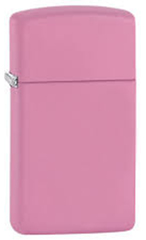 Фото Зажигалка ZIPPO Slim®, латунь с покрытием Pink Matte, розовый, матовая, 30х10x55 мм
