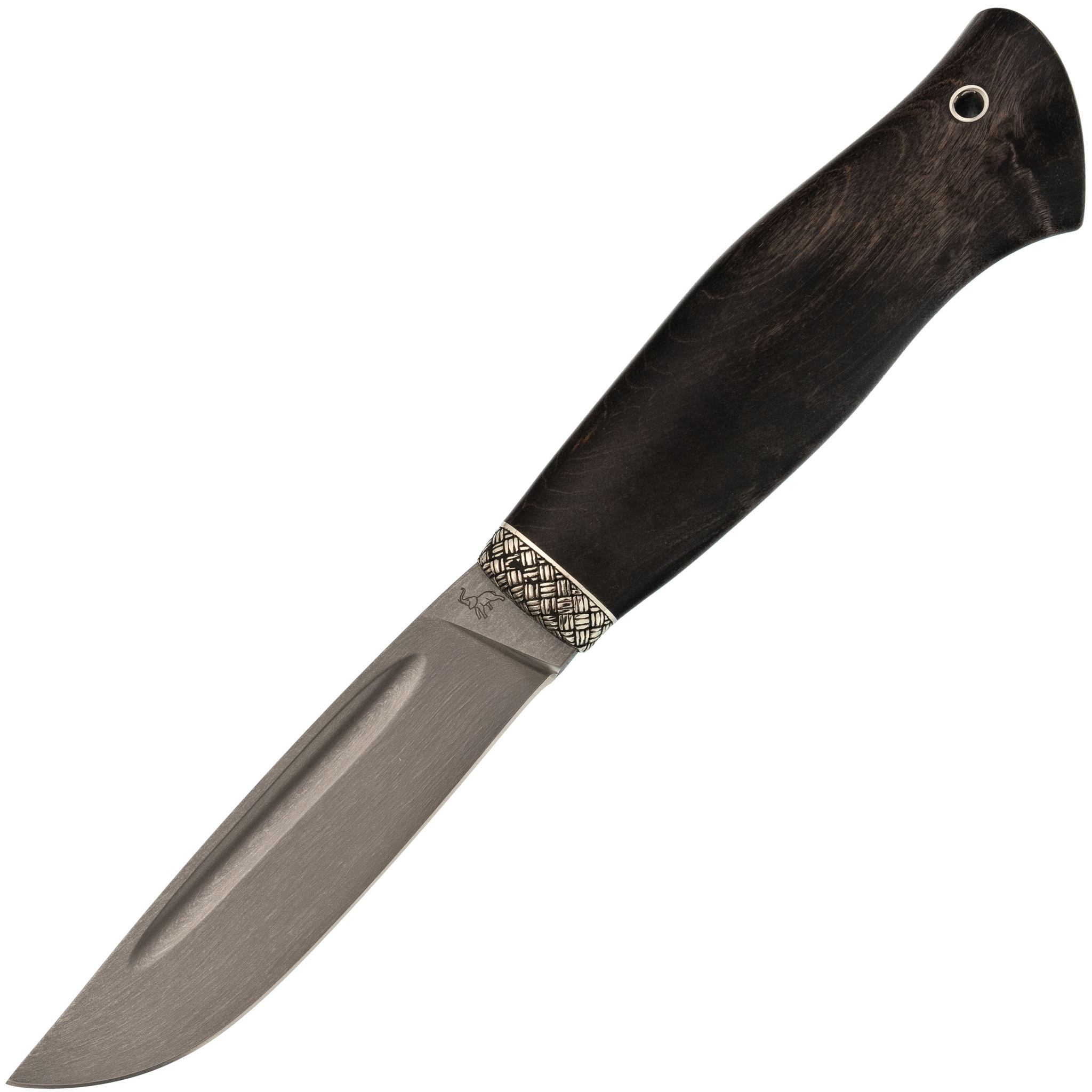 Нож разделочный C17, сталь Х12МФ, кап ореха, 237 мм Слон