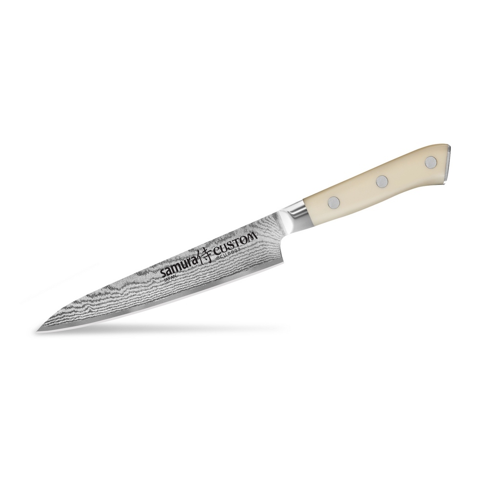 Нож кухонный Samura Custom универсальный с рукоятью из кориана 150 мм