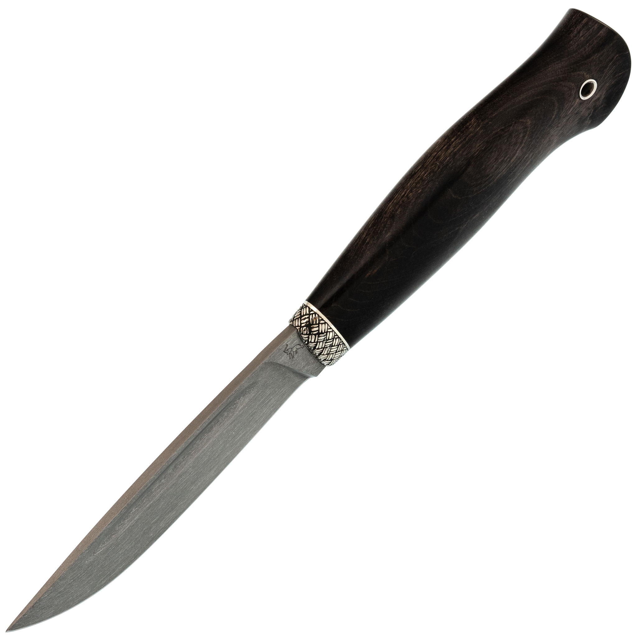 Нож разделочный C17, сталь Х12МФ, кап ореха, 237 мм Слон - фото 2