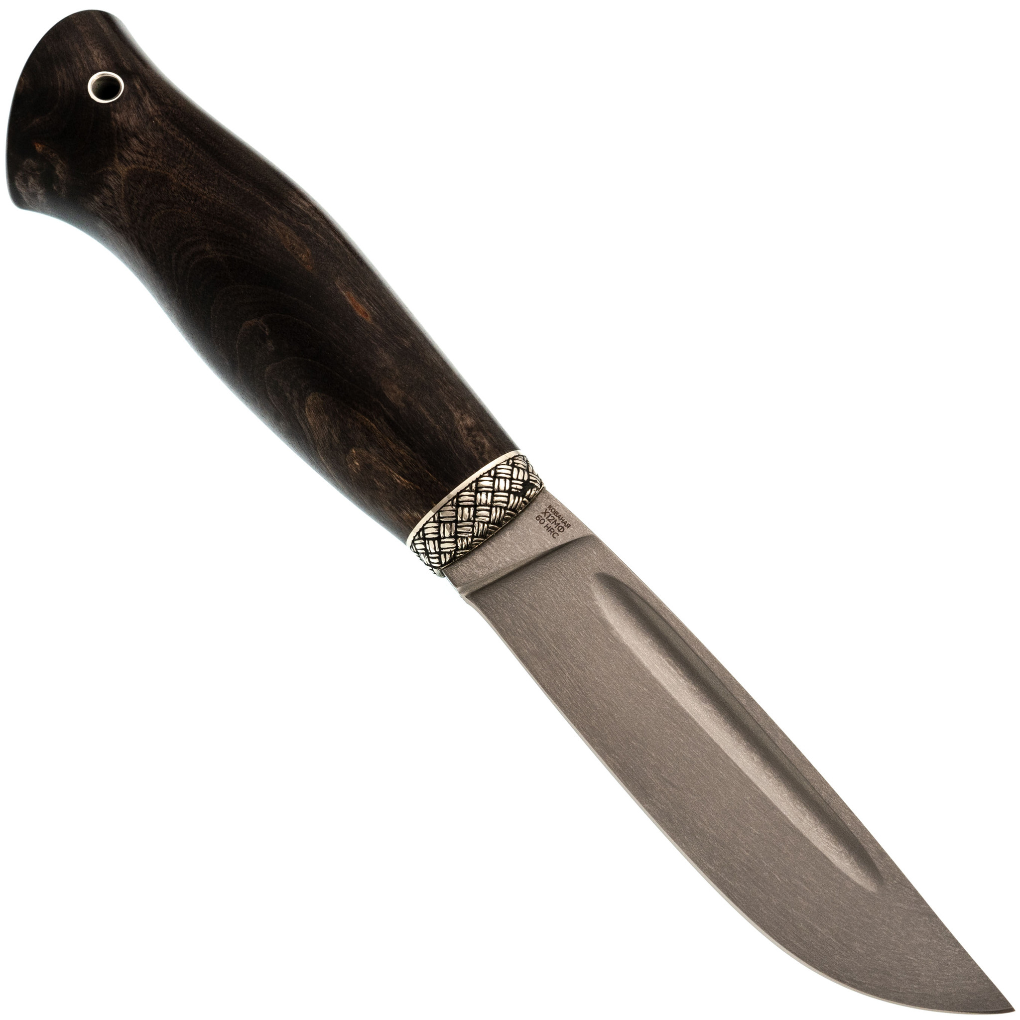 Нож разделочный C17, сталь Х12МФ, кап ореха, 237 мм Слон - фото 3