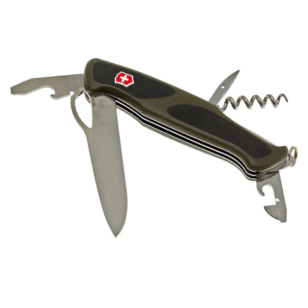 Нож перочинный Victorinox RangerGrip 61 0.9553.MC4 130мм 11 функций чёрно-зеленый - фото 2