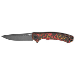 Фото Складной нож Zero Tolerance 0450CFDAMS, сталь дамаск, рукоять карбон