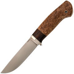 Фото Нож Панцуй, сталь M398, рукоять карельская береза/айронвуд