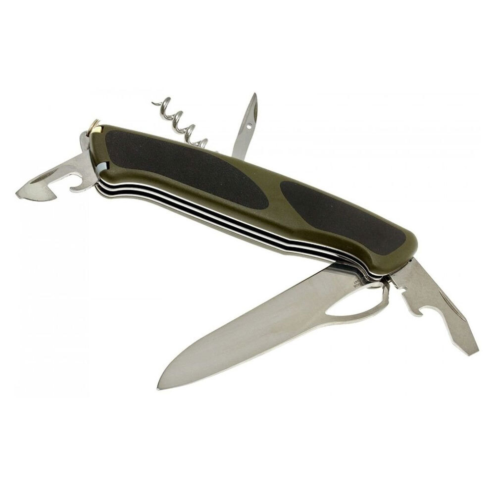 Нож перочинный Victorinox RangerGrip 61 0.9553.MC4 130мм 11 функций чёрно-зеленый - фото 3