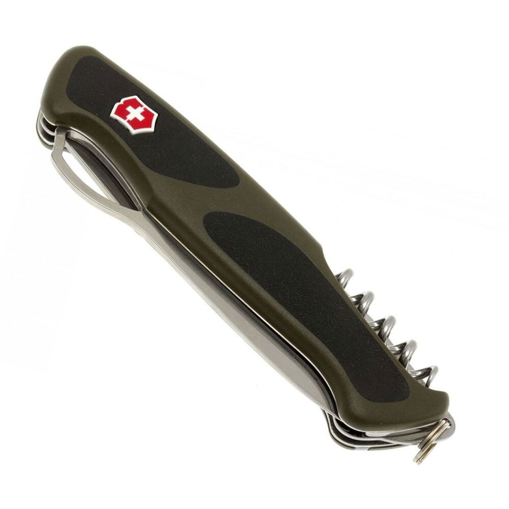 Нож перочинный Victorinox RangerGrip 61 0.9553.MC4 130мм 11 функций чёрно-зеленый - фото 4