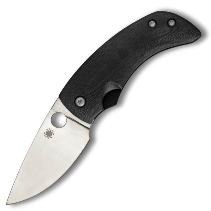 Нож складной Filip De Leeuw’s Friction Folder Spyderco 167GP, сталь VG-10 Satin Plain, рукоять стеклотекстолит G10, чёрный - фото 1
