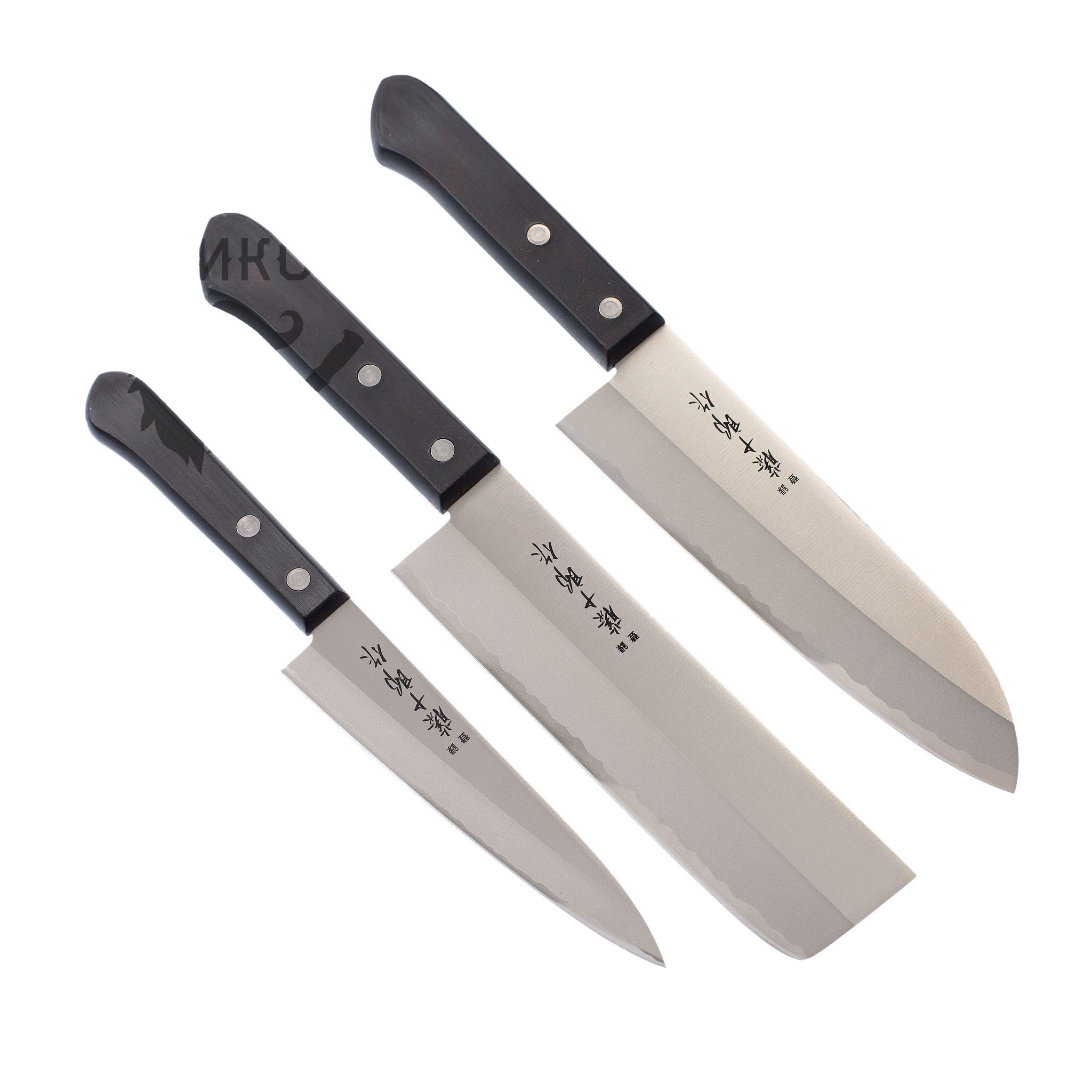 Набор из 3-х кухонных ножей Fuji Cutlery Tojiro, заточка #3000 - фото 5