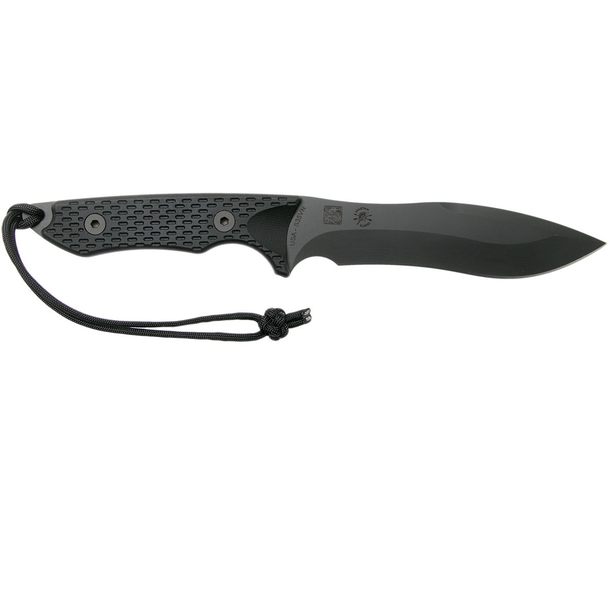 Нож с фиксированным клинком Spartan Blades Ronin Shinto, клинок черный, сталь CPM-S35VN, рукоять черная микарта - фото 3