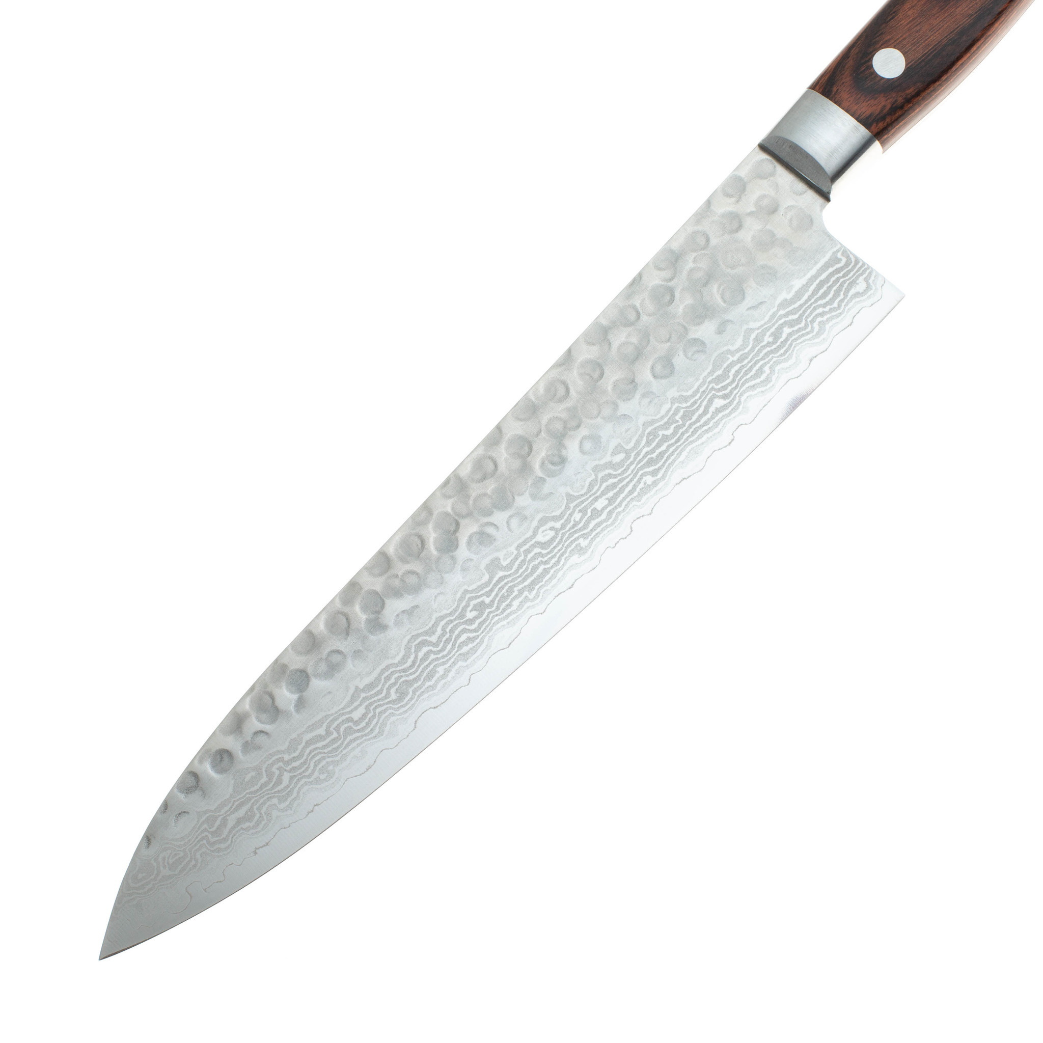 Нож Шефа Sakai Takayuki 07224 210 мм, сталь VG-10, Damascus, 17 слоев, дерево - фото 3