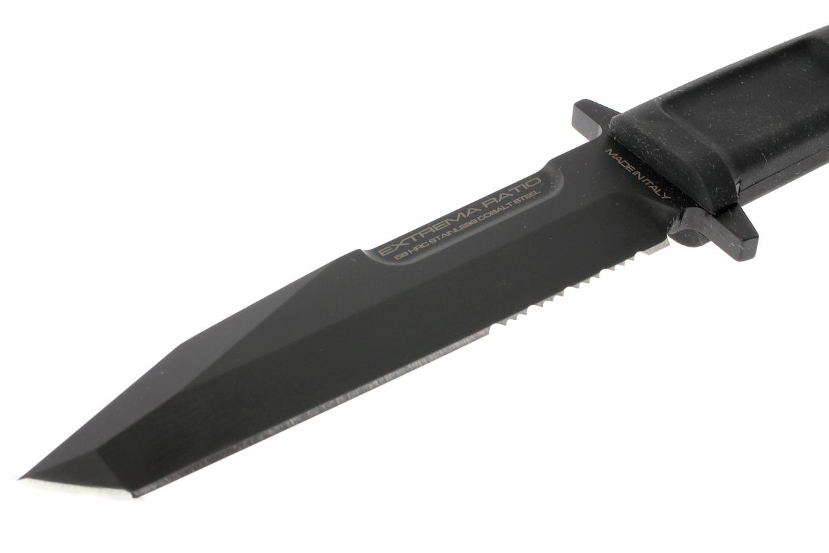 Нож с фиксированным клинком Extrema Ratio Fulcrum Testudo, сталь Bhler N690, рукоять пластик - фото 6