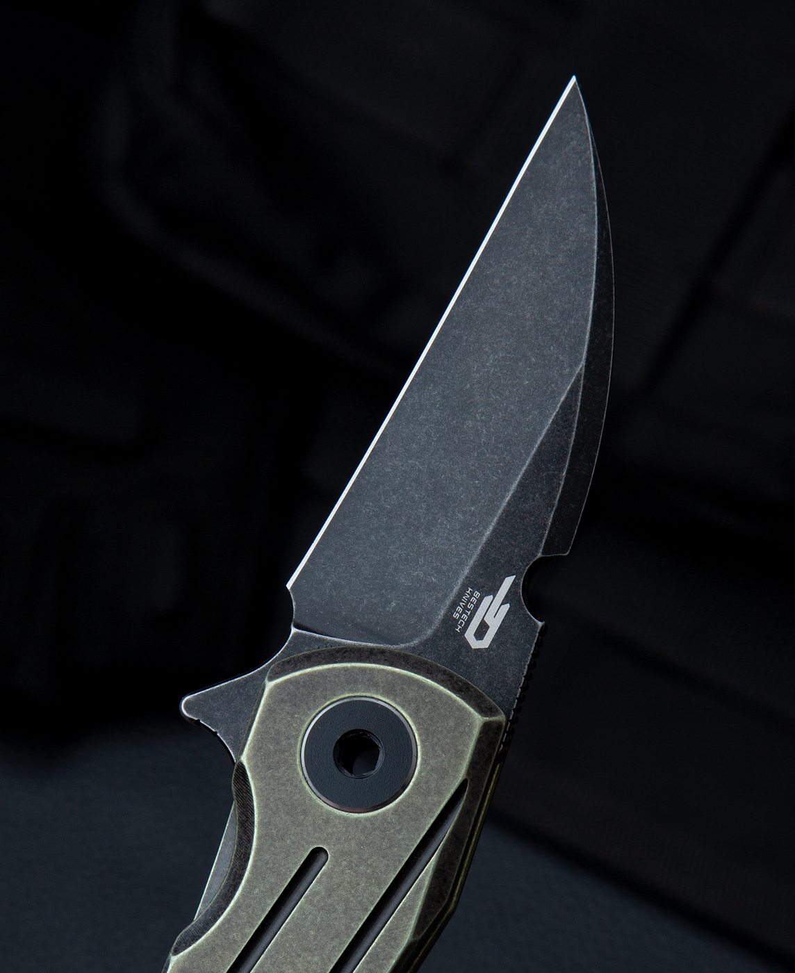 Складной нож Bestech 2005 Delta, сталь S35VN Black, рукоять титан - фото 7