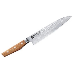 Фото Нож кухонный Гюито Shimomura 210 мм, сталь VG-10 33 слоя, рукоять pakka wood