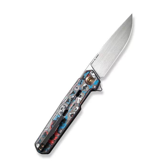 Складной нож We Knife Navo, сталь CPM-20CV, рукоять карбон/титан + МЕРЧ В ПОДАРОК - фото 3