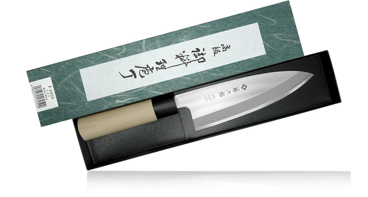 фото Нож кухонный деба tojiro f-1055, сталь мо-v, рукоять магнолия, в картонной коробке