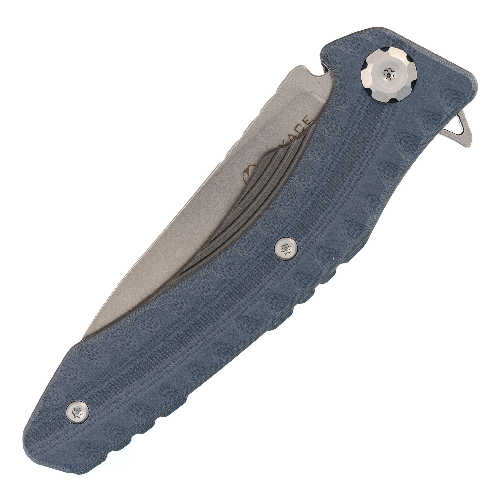 Складной нож Maxace Zealot Blue, сталь K110, G10 - фото 7