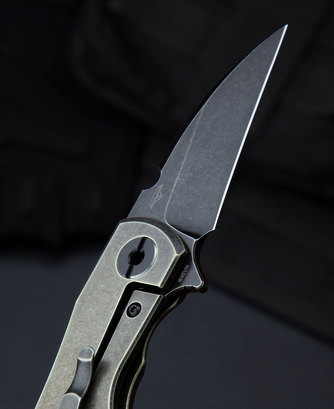 Складной нож Bestech 2005 Delta, сталь S35VN Black, рукоять титан - фото 8
