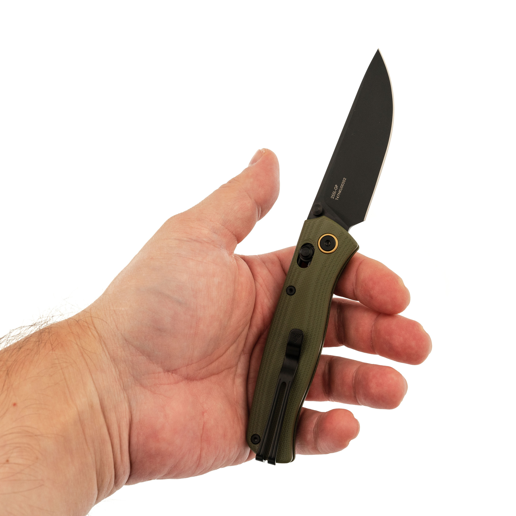 Складной нож SRM 255I-GP, сталь 10Cr15MoV PVD, рукоять OD Green G10 - фото 6