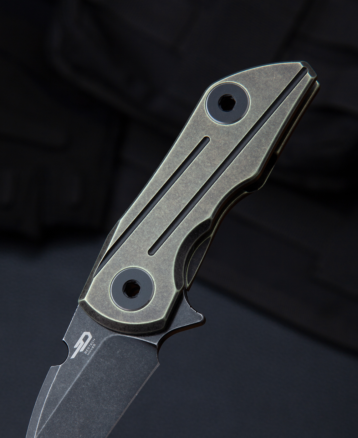 Складной нож Bestech 2005 Delta, сталь S35VN Black, рукоять титан - фото 10