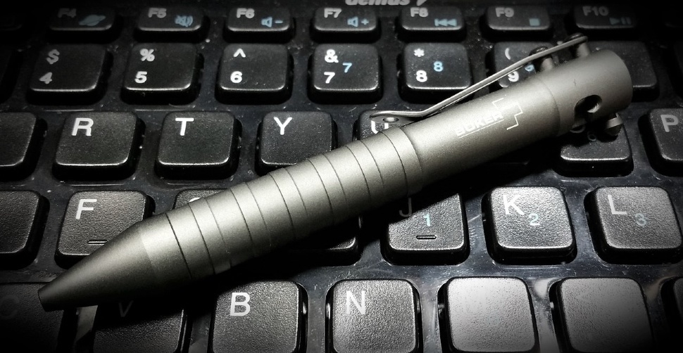 Тактическая ручка K.I.D. Cal .50 Titan, Boker Plus 09BO073, серебристая - фото 5