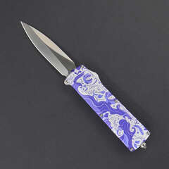 Фото Автоматический нож Daggerr Koschei Gzhel (Кощей), сталь D2