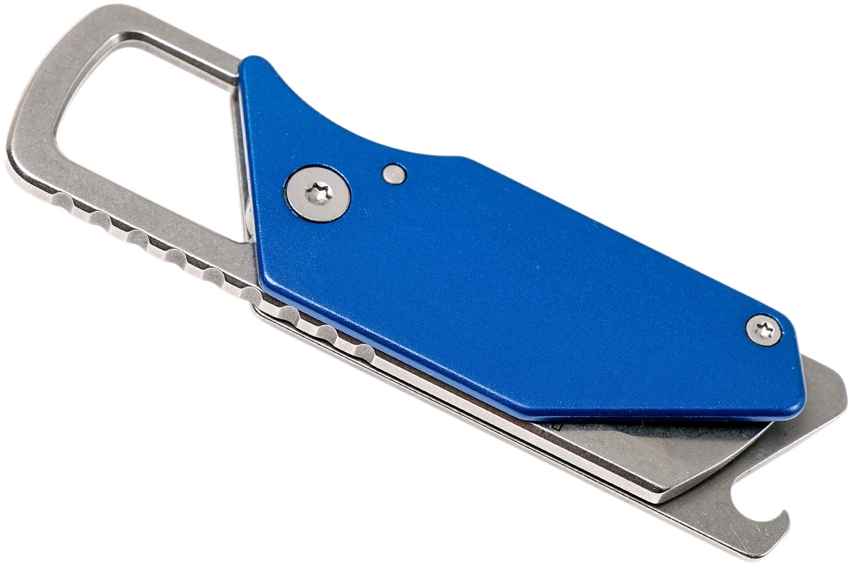 фото Складной нож sinkevich design pub - kershaw 4036blu, сталь клинка 8cr13mov (stonewashed), рукоять алюминий/сталь, синий