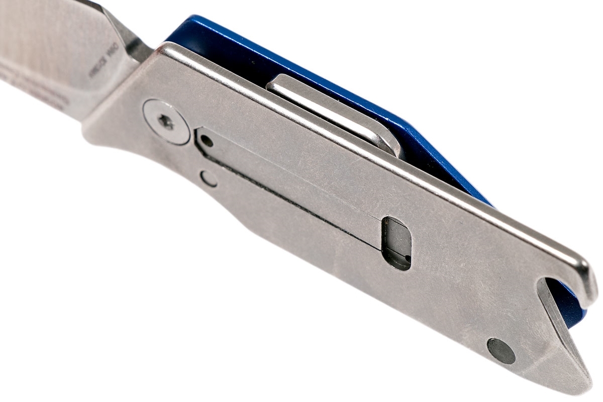 Складной нож Sinkevich Design Pub - KERSHAW 4036BLU, сталь клинка 8Cr13MoV (Stonewashed), рукоять алюминий/сталь, синий - фото 8