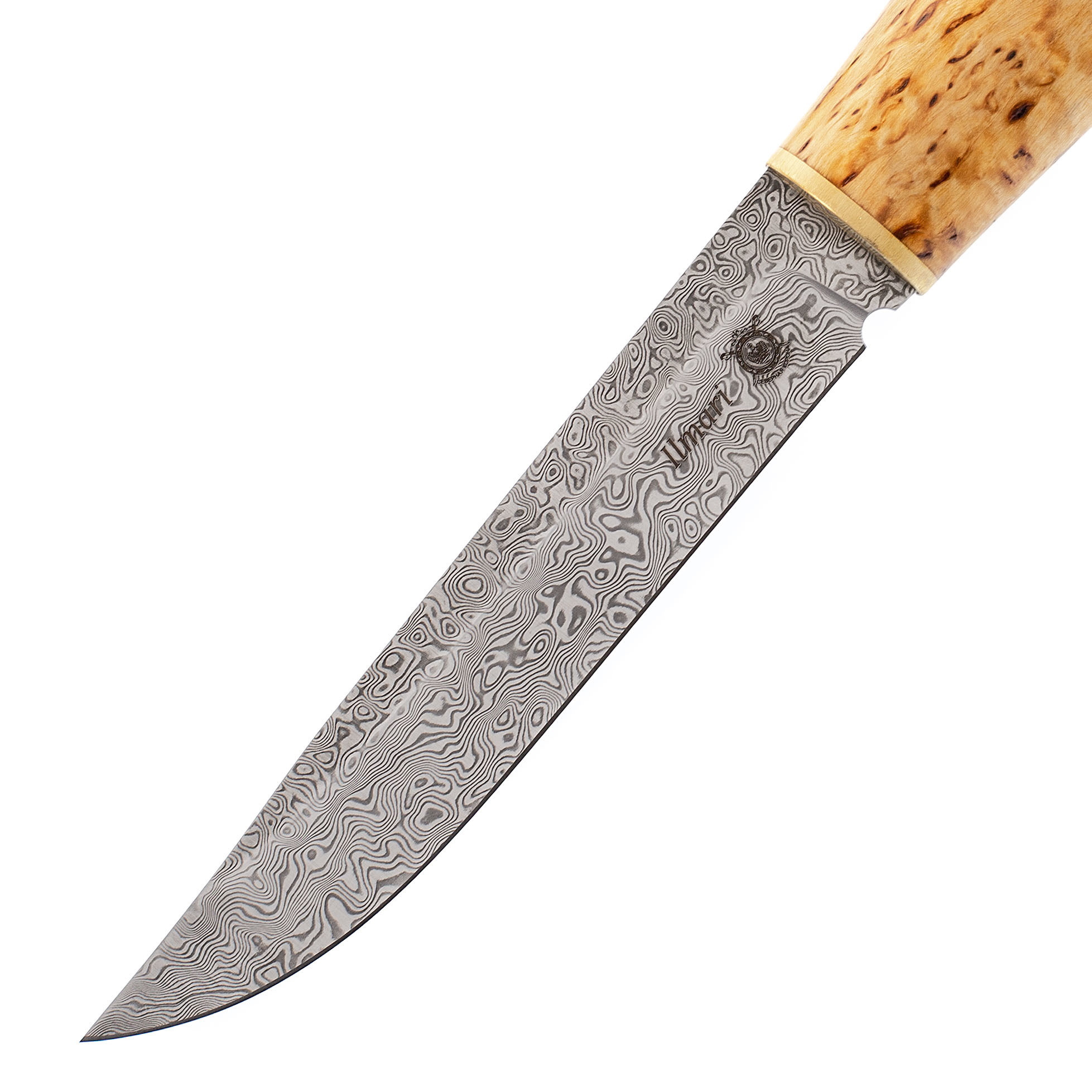 Нож якутский Ilmari, сталь ZDI-1016, рукоять карельская береза - фото 2