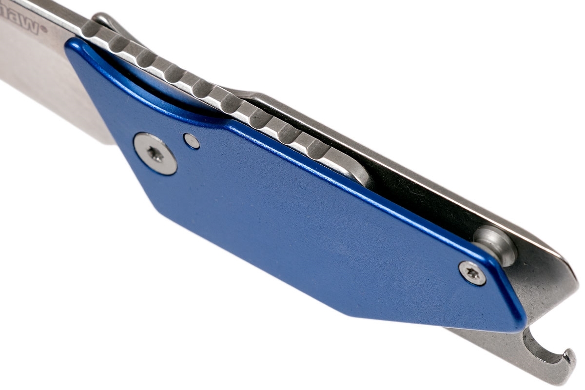Складной нож Sinkevich Design Pub - KERSHAW 4036BLU, сталь клинка 8Cr13MoV (Stonewashed), рукоять алюминий/сталь, синий - фото 9