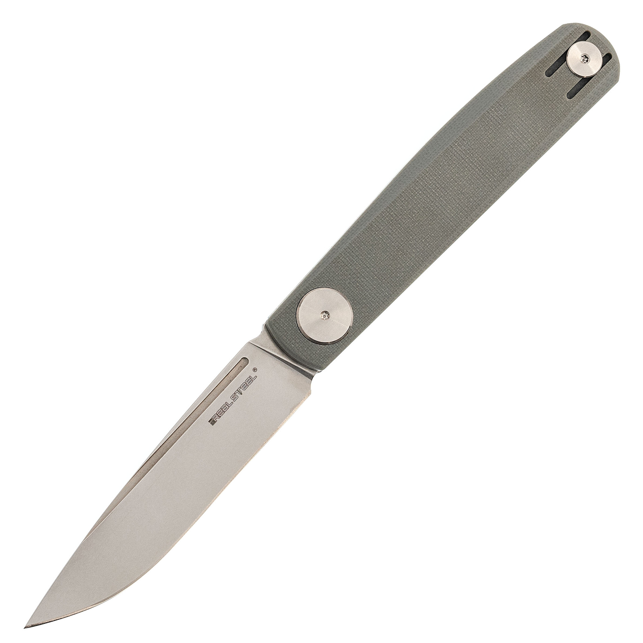 Складной нож GSlip Grey RealSteel, сталь VG-10, рукоять G10