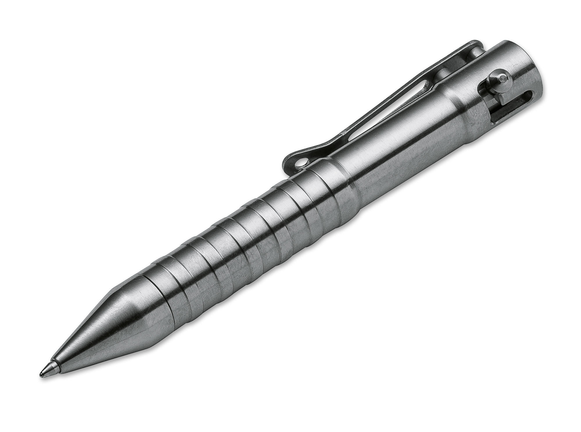 Тактическая ручка K.I.D. Cal .50 Titan, Boker Plus 09BO073, серебристая - фото 6
