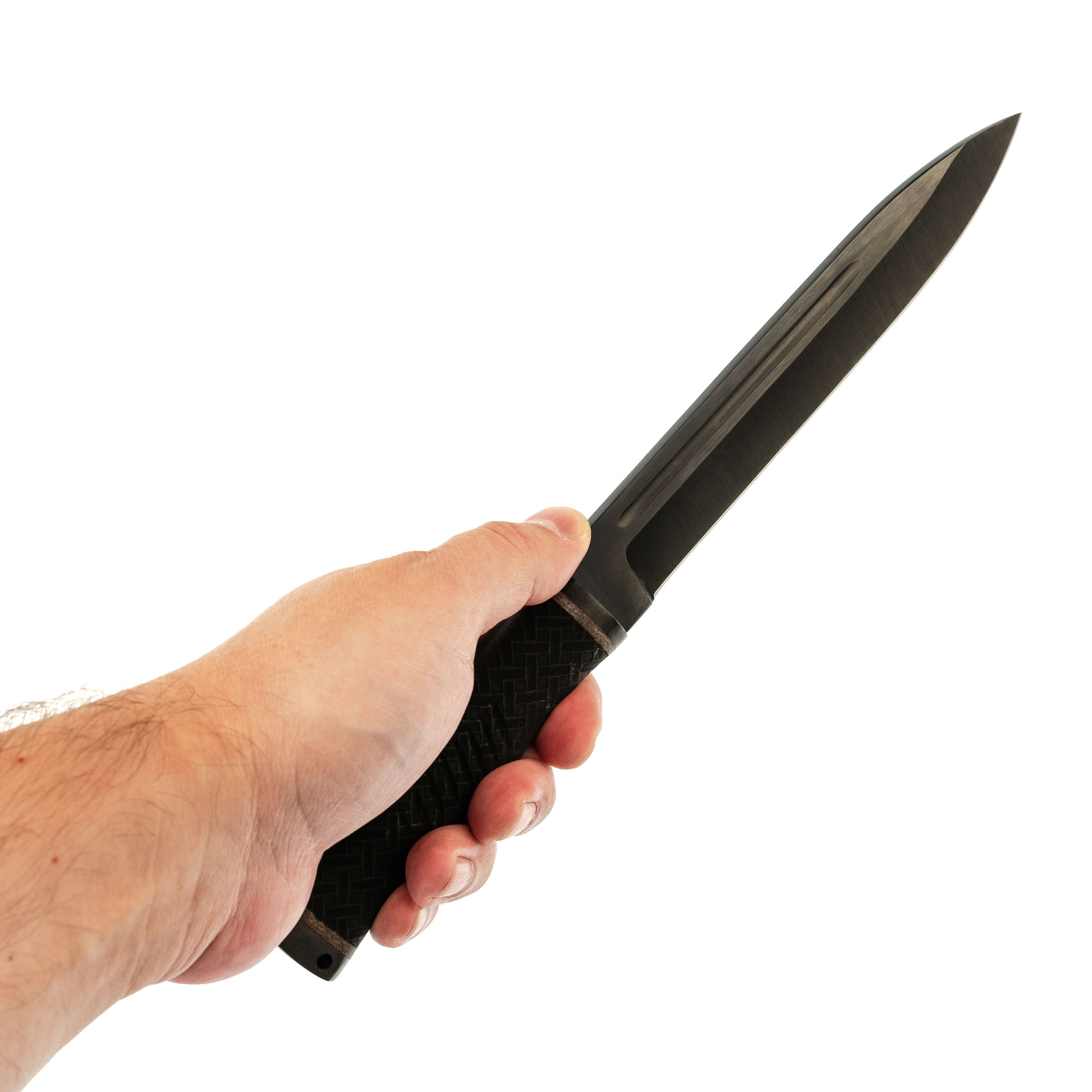 фото Нож горец-2, сталь 65г, резина титов и солдатова