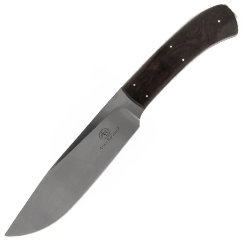Нож с фиксированным клинком Arno Bernard Elephant, сталь N690, рукоять черное дерево нож с фиксированным клинком gerber river shorty