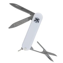 Фото Нож перочинный Stinger 65 мм, 7 функций, рукоять ABS-пластик, белый